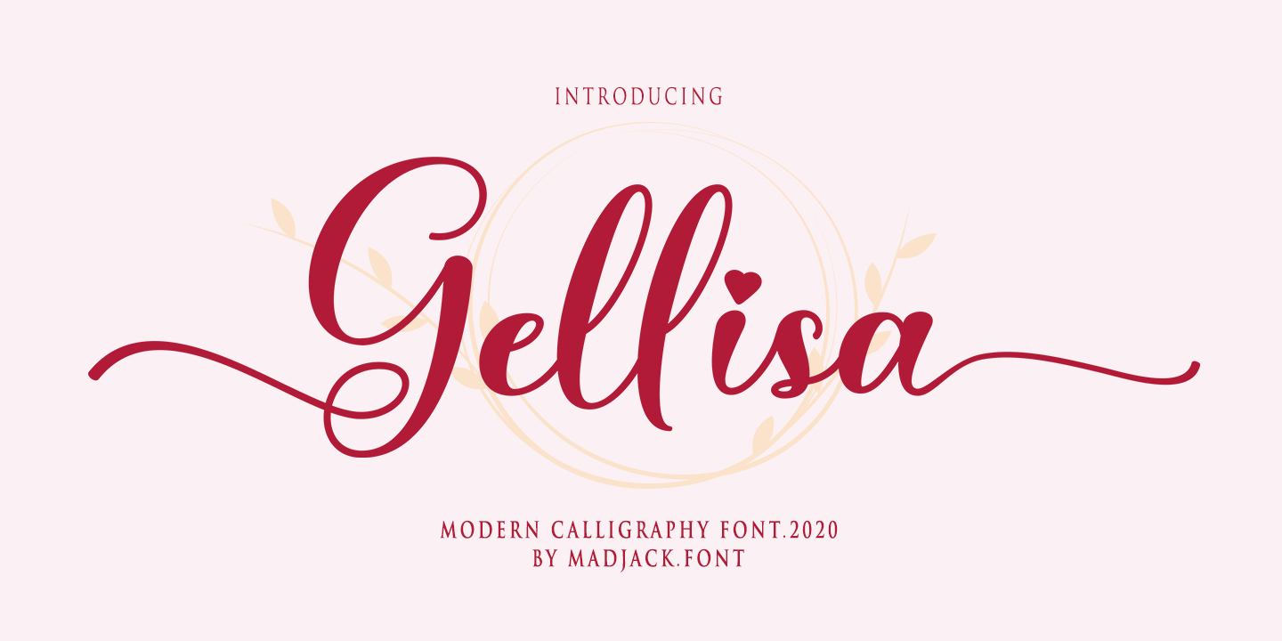 Пример шрифта Gellisa Script